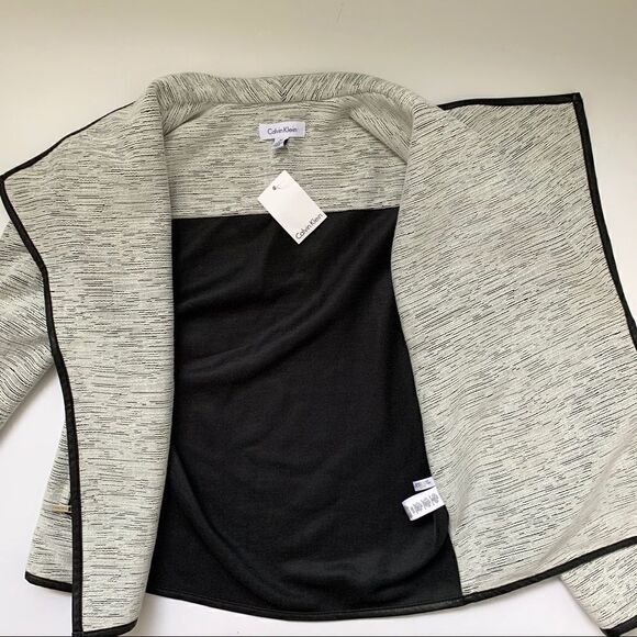 NWT Calvin Klein Line Detail Flyaway Jacket - Picture 11 of 15